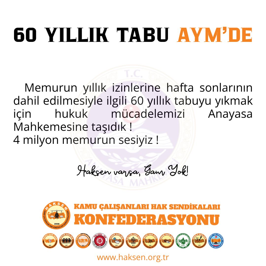 60 Yıllık Tabuyu AYM’ye taşıdık !